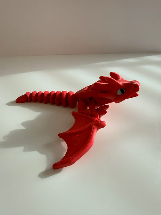 Winged Dragon with Flapping Wings